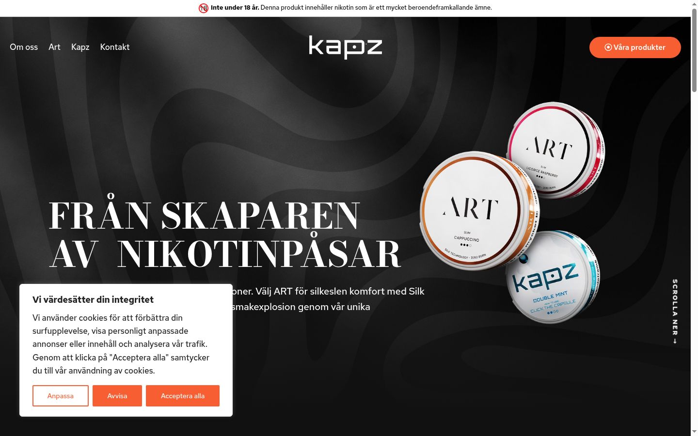 Zrzut ekranu banera zgody wyświetlanego przed jakąkolwiek interakcją