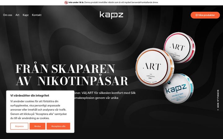 Zrzut ekranu artwhite.se