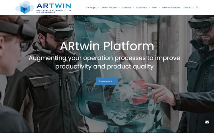 Screenshot of artwin-project.eu