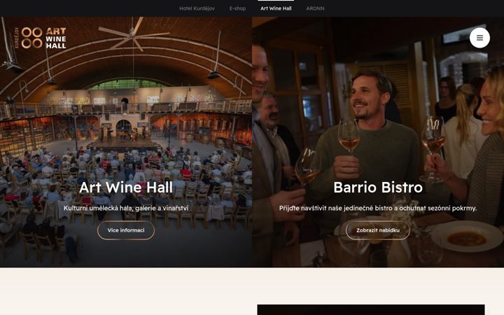 Screenshot of artwine.cz