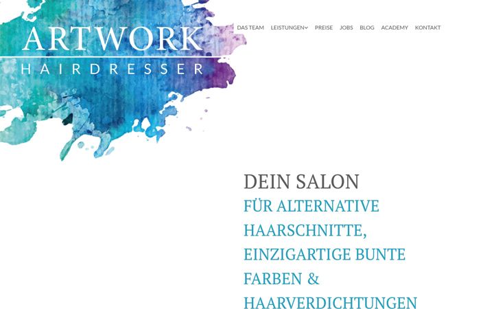 Screenshot of artwork-hairdresser.com