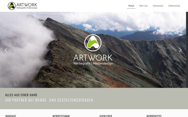 Screenshot of artwork-werbegrafik.de