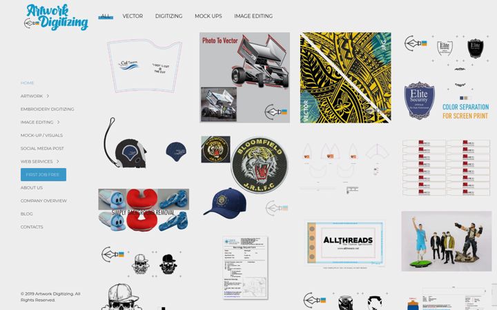 Ekrānuzņēmums no artworkdigitizing.com.au