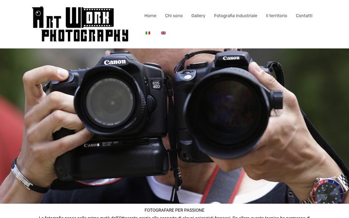 Captura de ecrã de artworkphotography.it