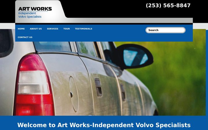 Screenshot of artworksvolvorepair.com