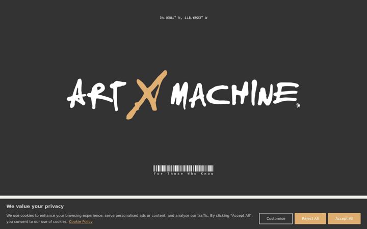 Screenshot of artxmachine.com