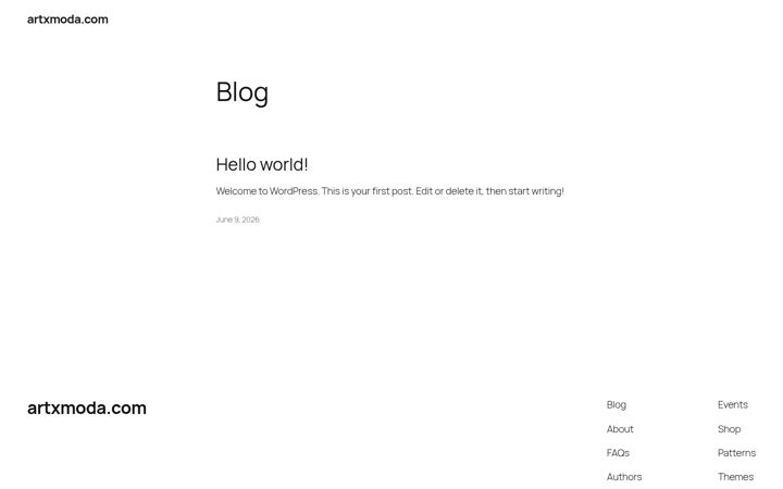 Screenshot of artxmoda.com