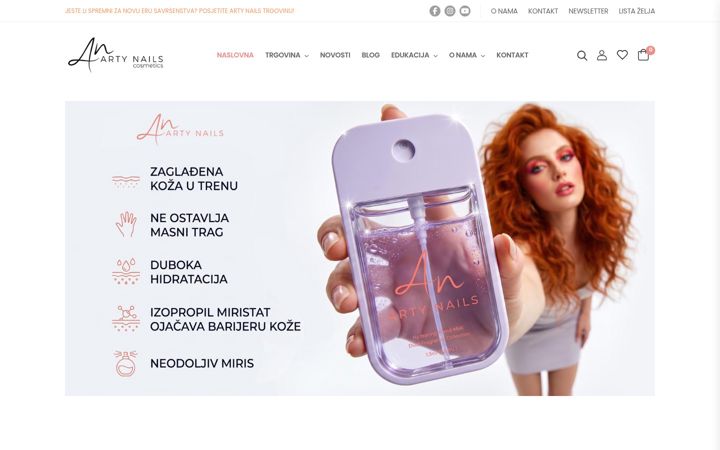 Screenshot of arty-nails.org