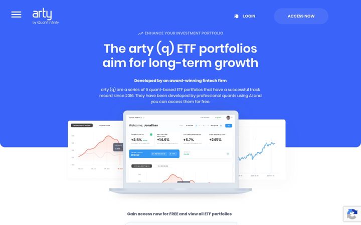 Screenshot of arty.fund