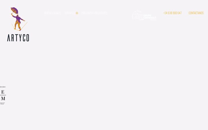 Screenshot of artycomedia.com