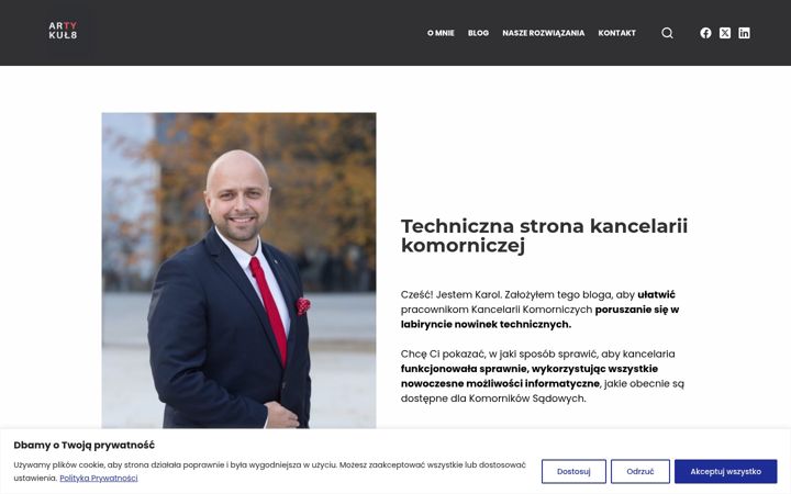 Екранна снимка на artykul8.pl