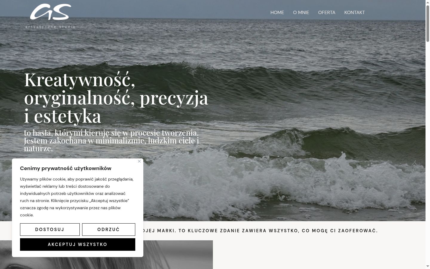 Sutikimo reklamjuostės, rodytos prieš bet kokią sąveiką, ekrano kopija