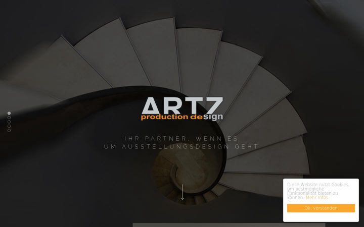 Screenshot stránky artzdesign.de