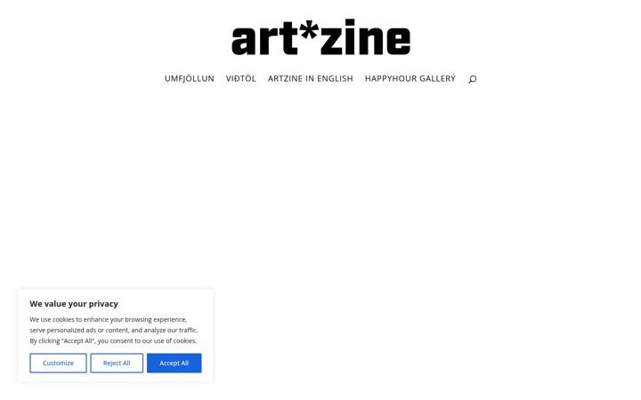 Screenshot of artzine.is