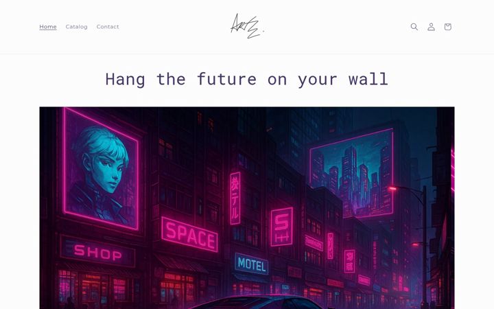 Screenshot van artzlabel.com