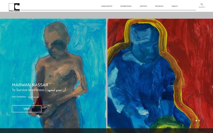 Screenshot of artzonepalestine.net