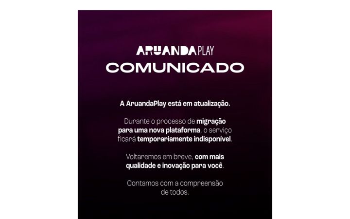 Skärmbild av aruandaplay.com.br