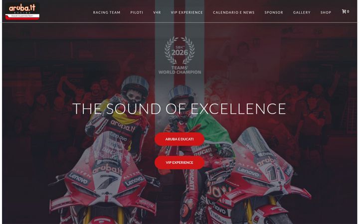 Zrzut ekranu arubaracing.it