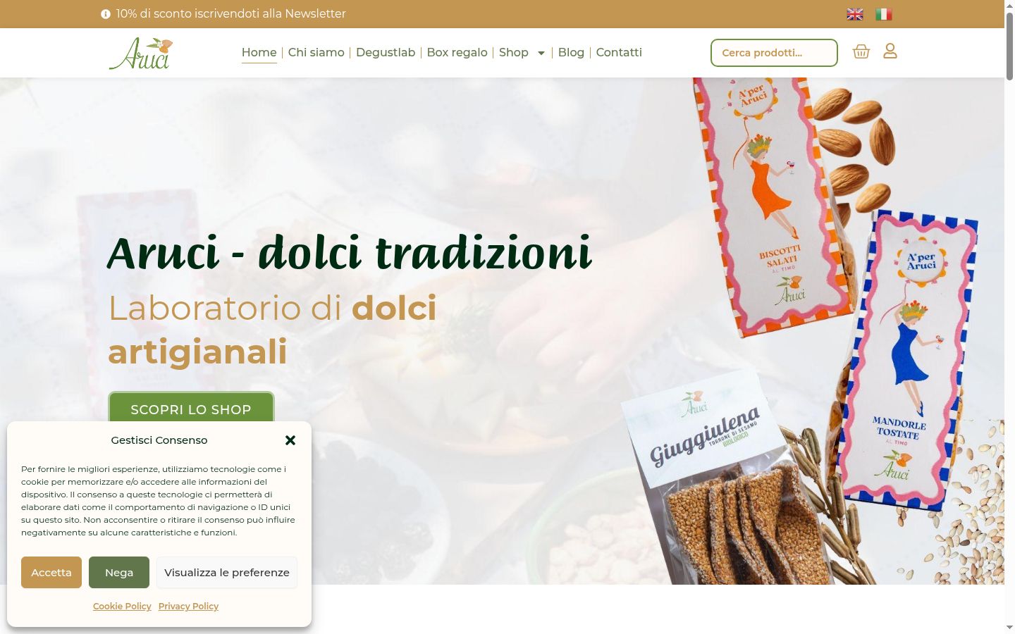Screenshot tal-banner tal-kunsens muri qabel kwalunkwe interazzjoni