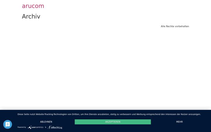 Screenshot van arucom.de