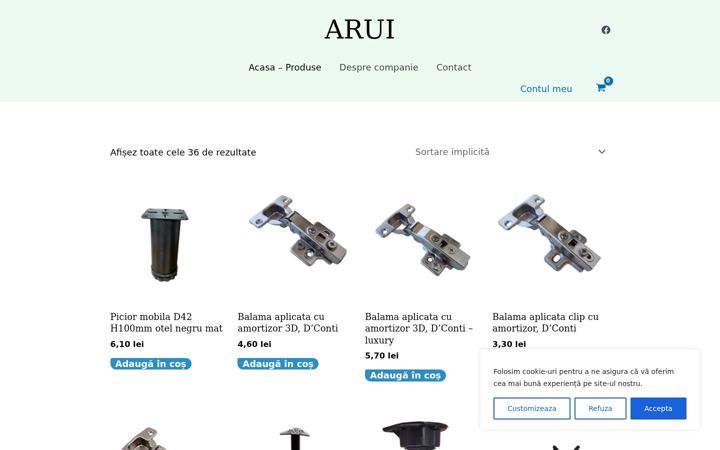 Screenshot of arui.ro