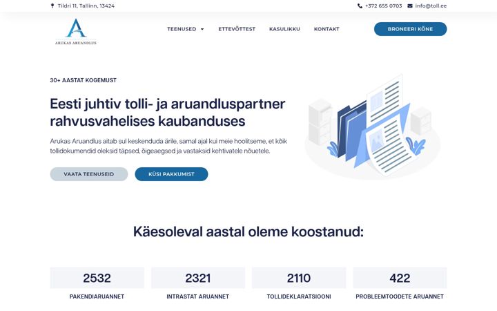 Screenshot of arukasaruandlus.ee