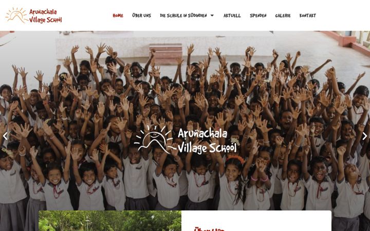 Skärmbild av arunachala.ch