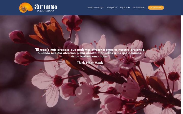 Ekrano kopija arunapsicoterapia.com