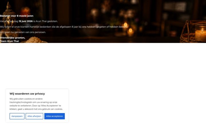 Screenshot of arunthai.nl