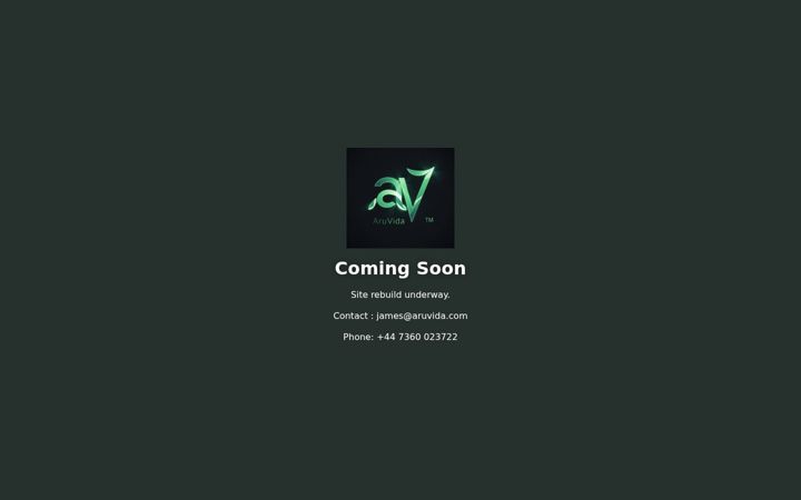 Screenshot of aruvida.com