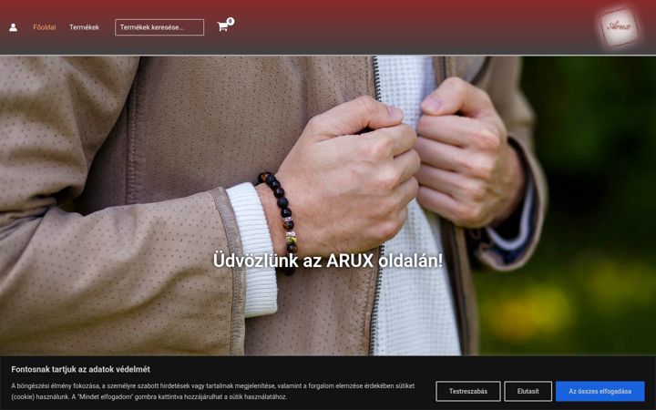 Snimka zaslona za aruxekszer.hu