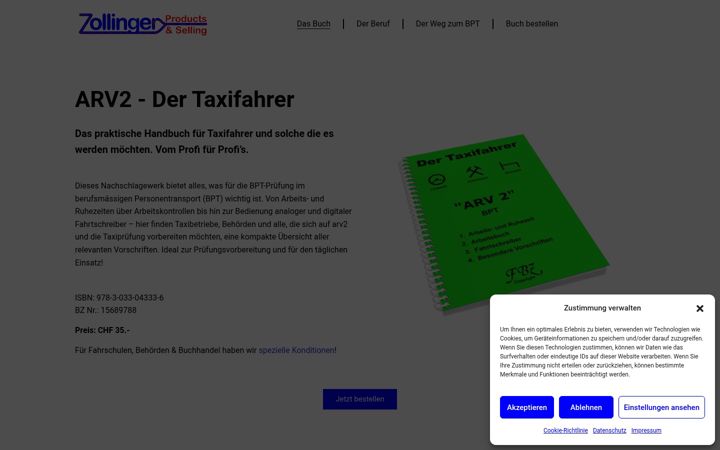 Screenshot of arv2.ch