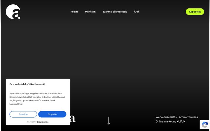 Screenshot of arvaicsaba.hu