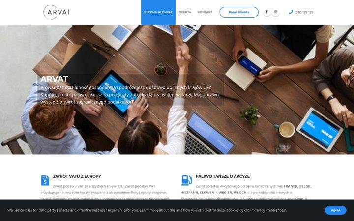 Screenshot of arvat.pl