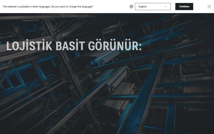 Skärmbild av arvato-supply-chain.com.tr