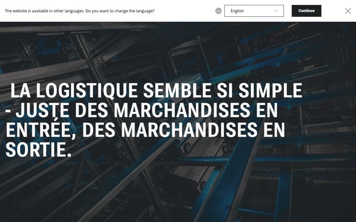 Screenshot of arvato-supply-chain.fr