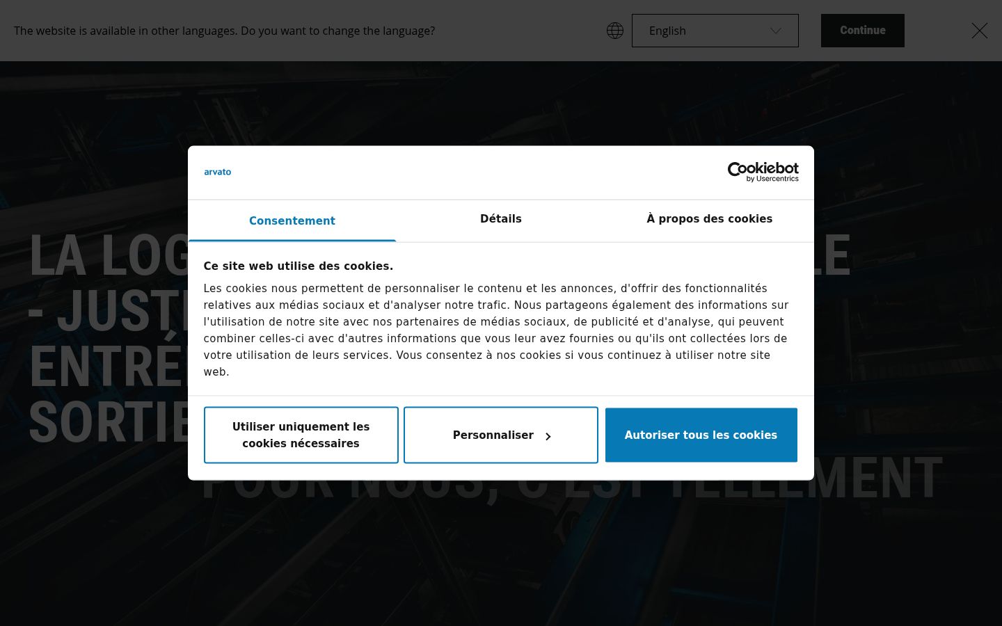 Snímka obrazovky banera súhlasu zobrazeného pred akoukoľvek interakciou