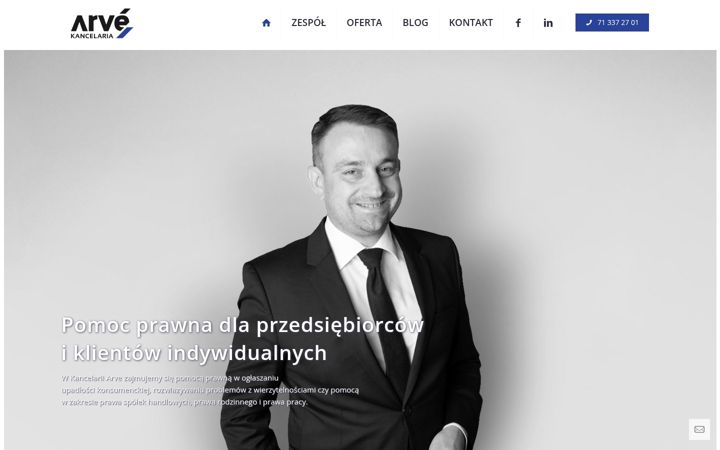 Screenshot of arve-kancelaria.pl