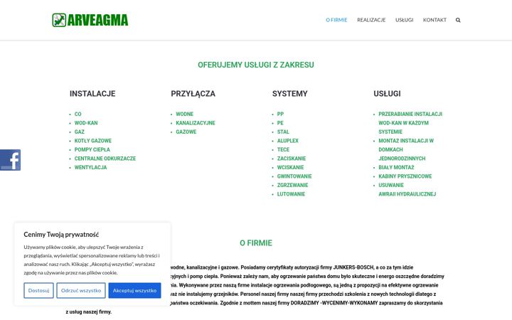 Screenshot of arveagma.pl