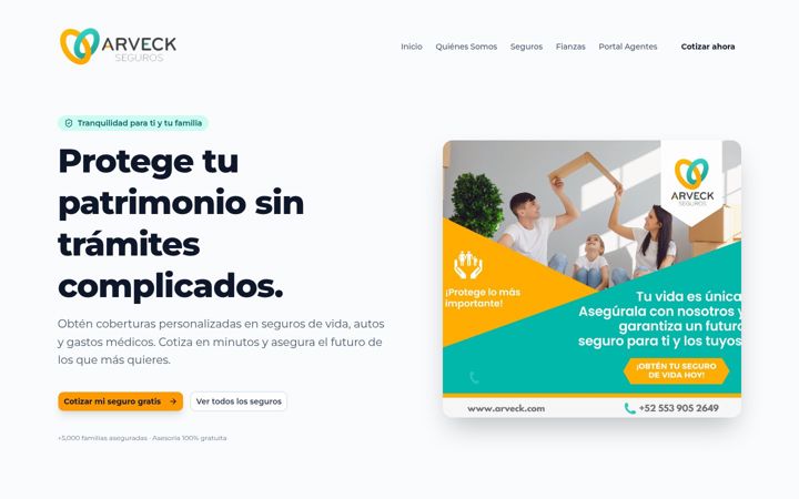 Screenshot of arveck.com