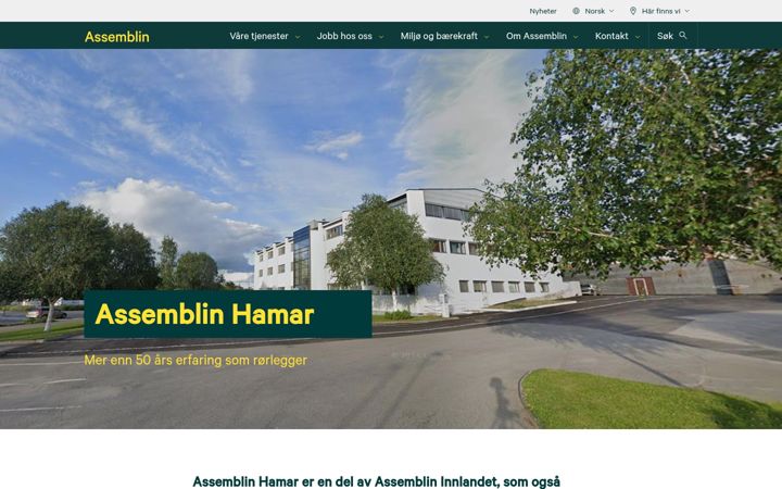 Screenshot of arvehagen.no