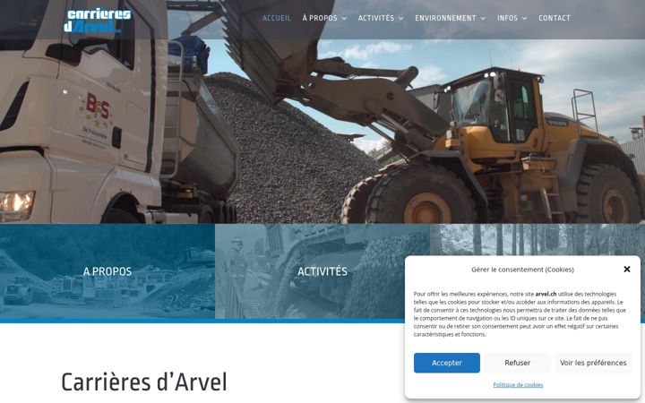 Screenshot of arvel.ch
