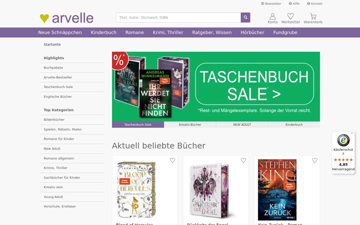 Screenshot di arvelle.de