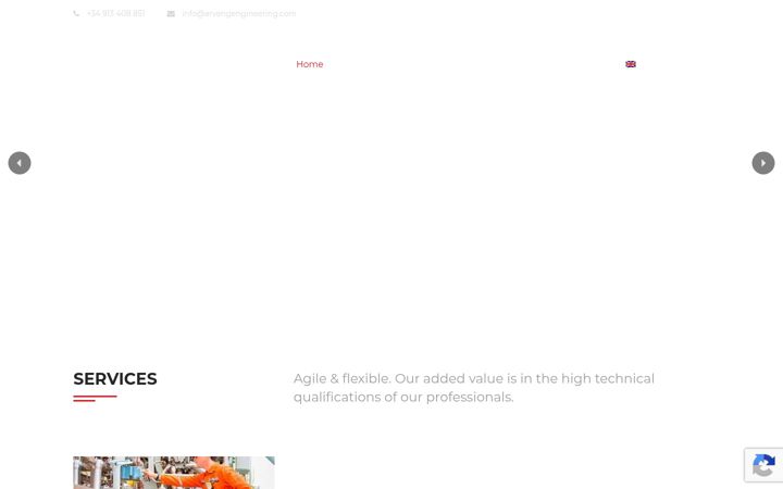 Screenshot of arvengengineering.com