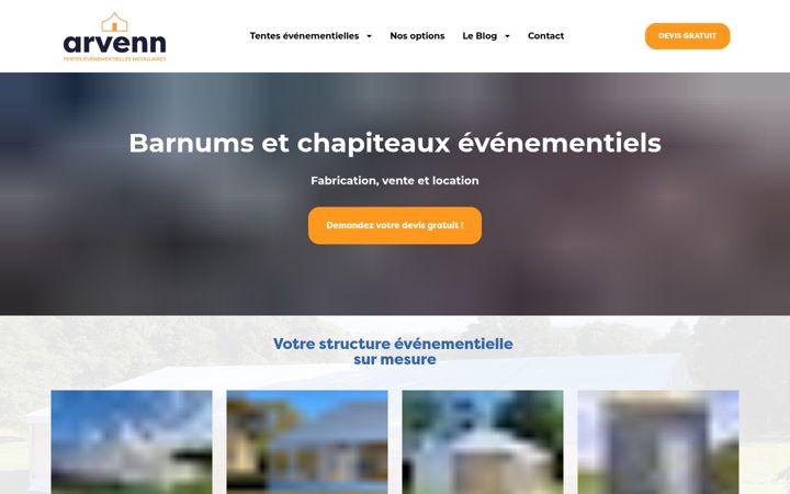 Skärmbild av arvenn-event.fr