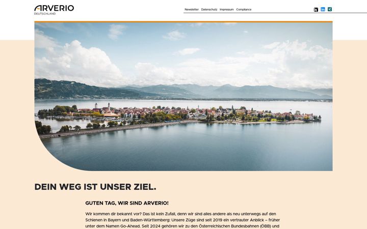 Screenshot of arverio.de