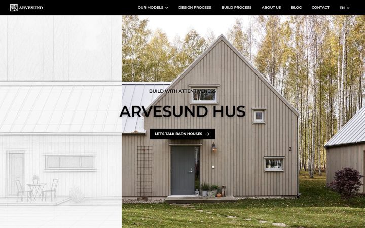 Skærmbillede af arvesund.nl