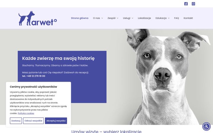 Screenshot of arvet.pl