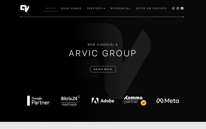 Kuvakaappaus sivustosta arvicgroup.com.br