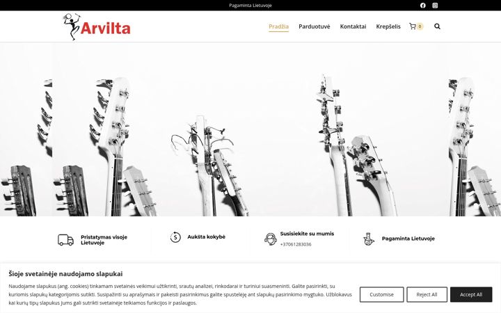 Snímek obrazovky arvilta.com